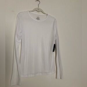 NWTCuddl Duds White long sleeve top